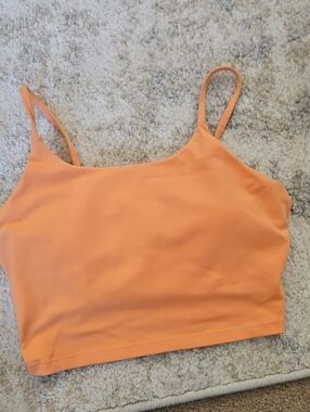 Women’s Orange Cropped Cami Tank Top